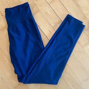 Women's Champion Royal Blue Athletic Yoga Pants Side Cutout Size Medium